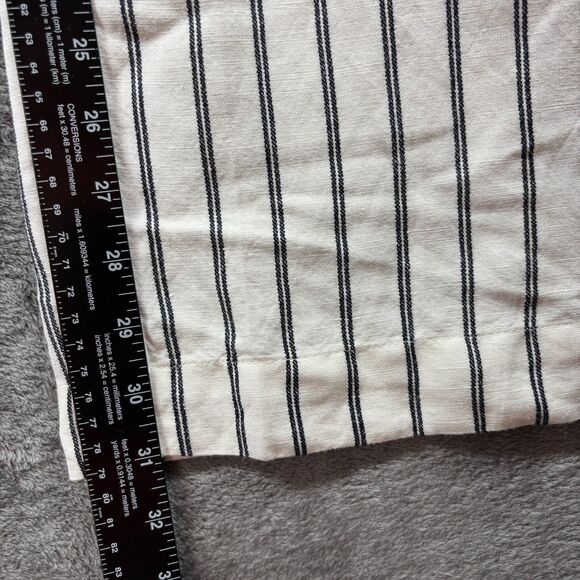 J Jill Lined Linen Blend Pants Cream Striped NWT Lagenlook Coastal Size 18 F103 - Picture 6 of 11